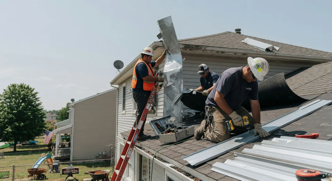 Storm Damage Metal Roof Repair in De Ruyter, NY